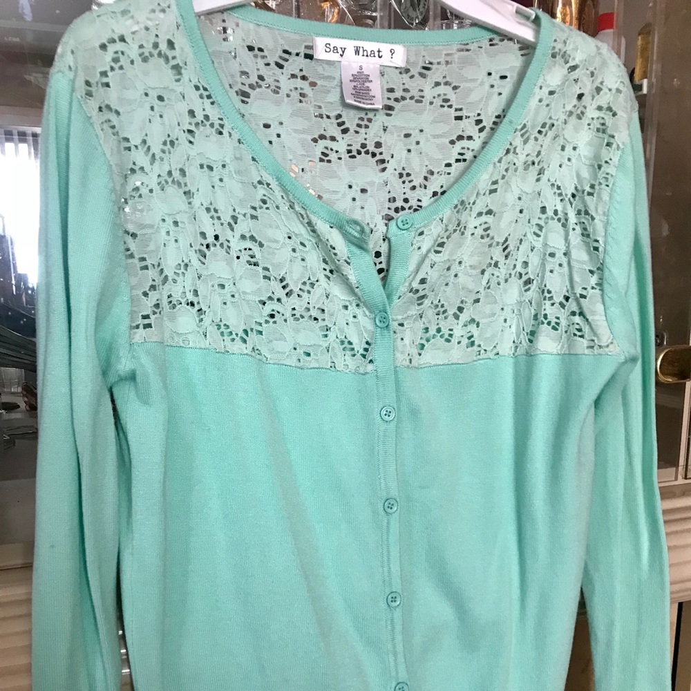 Mint cardigan